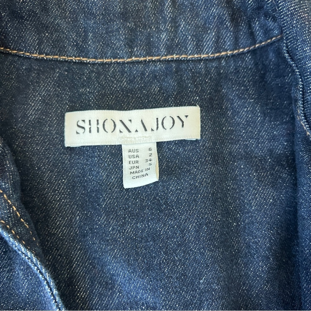 Shona Joy Rita High Waisted Flare Short and Rita Pullover Top Denim Indigo - Picture 10 of 15